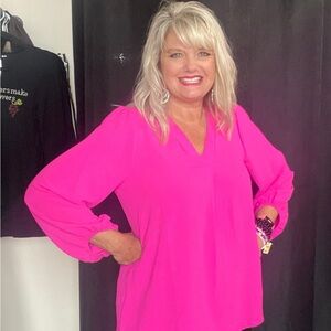 Vibrant Pink Women's Top